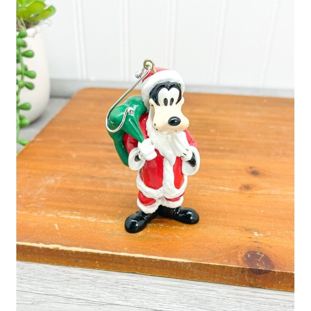 Vintage Disney GOOFY SANTA It'sβ a Small World Ornament Disney World Store 1992